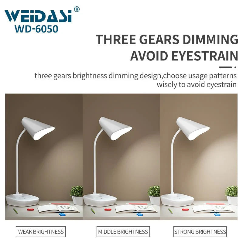 Weidasi - LED Rechargeable Table Lamp